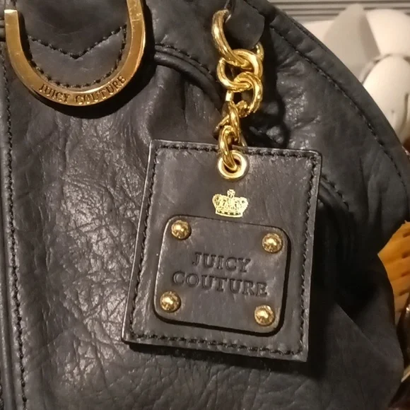 EUC Vintage Juicy Couture Large Leather Satchel Bag - Picture 2 of 11